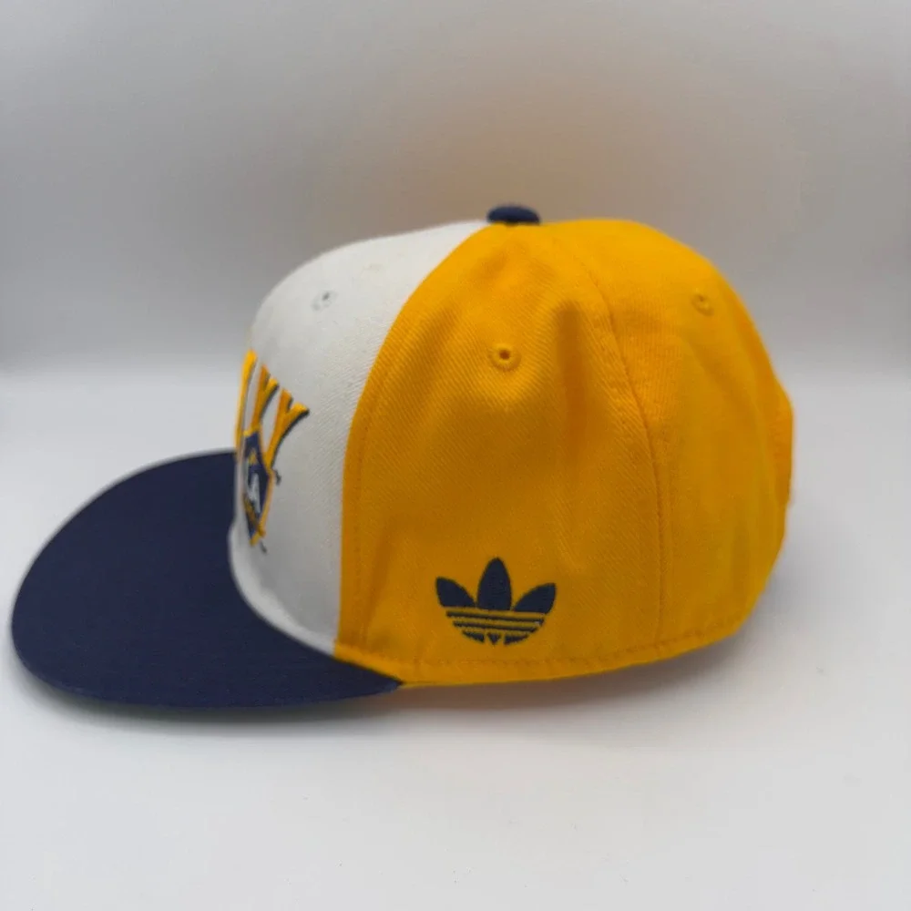 Vintage LA Galaxy Adidas Snapback Hat MLS Two‎ Toned Flat Brim OS Y2K Logo Slant